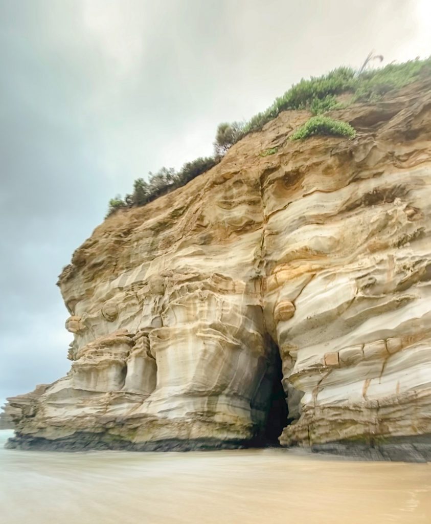 This beach hike will take you to ghosties beach sea cave which is one of the best caves in NSW. This huge cave is only accessible at low tide. 