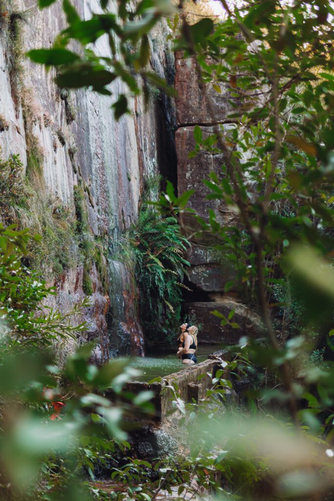 Woy Woy pool. A secret infinity pool in brisbane water national park