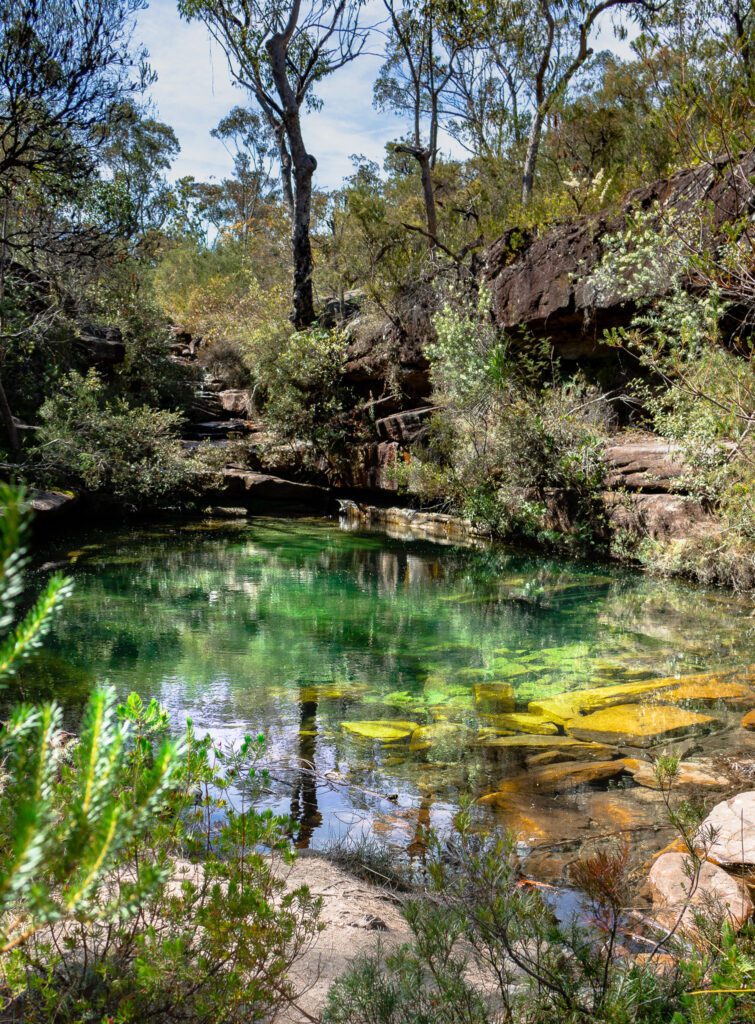 Emerald pools, best wild swimming central coast
